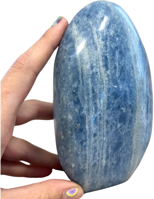 Calciet blauw sculptuur nr.11