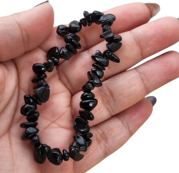 Splitarmband Obsidiaan zwart