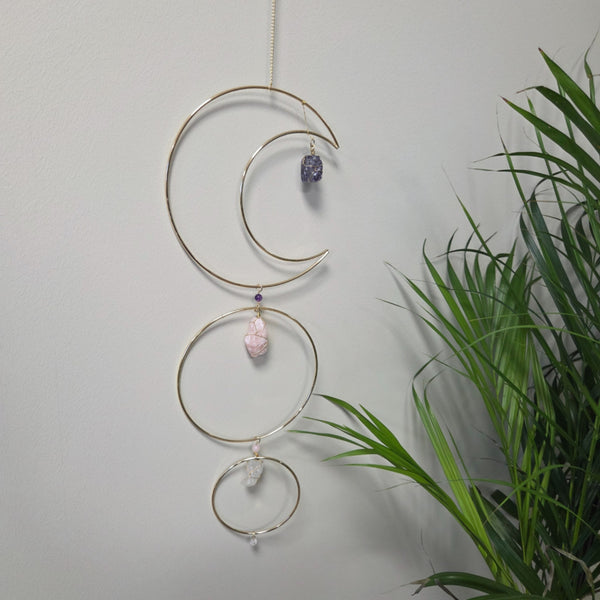 Suncatcher / raamhanger maan Gouden driehoek