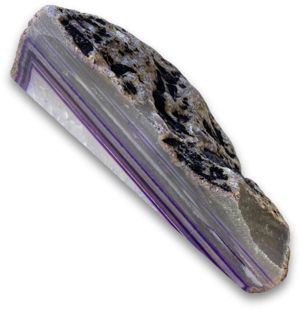 Agaat Einden Paars Gekleurd 14,4 Cm Brazilië Nr 01
