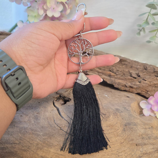 Ibiza sleutelhanger - levensboom - Tree of Life - Zwart