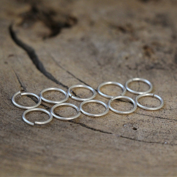 Buigring 12x1 mm, zilverkleur, 10 stuks