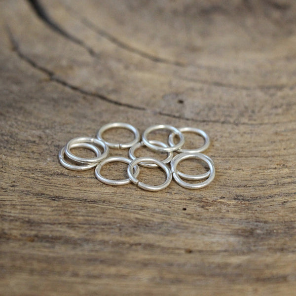 Buigring 10x1 mm, zilverkleur, 10 stuks