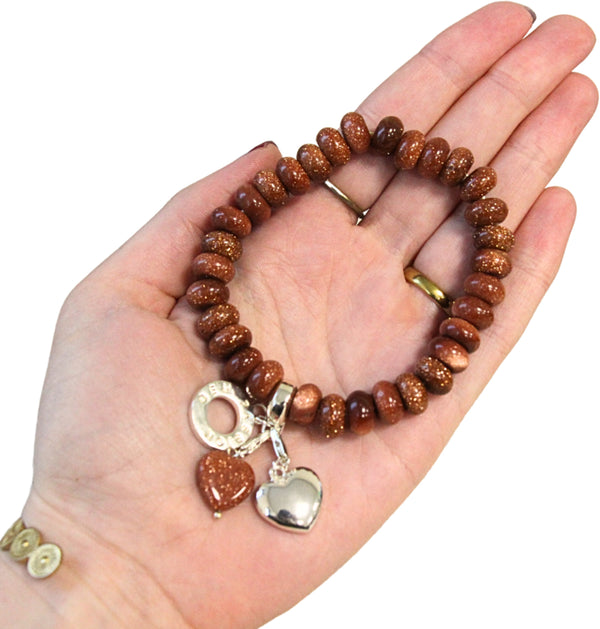 Goldfluss Ruby Mania, armband nr 30, rond (synth)