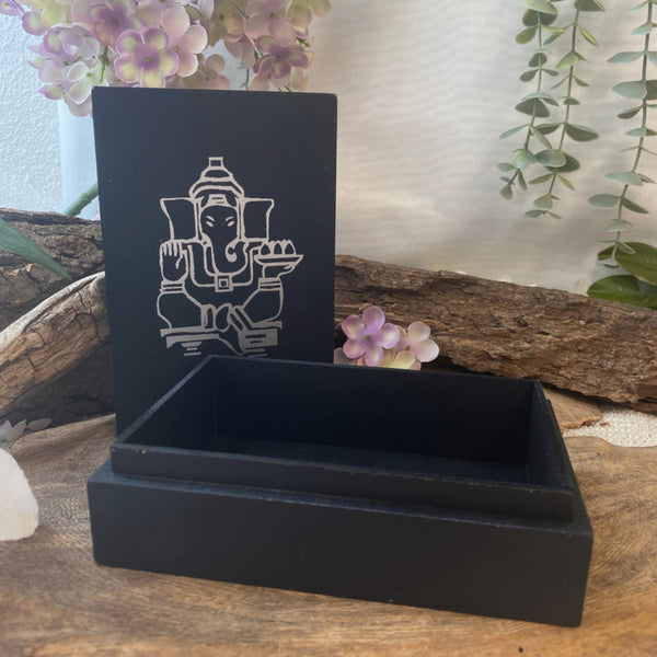 Doosje / Kistje zwart Ganesha