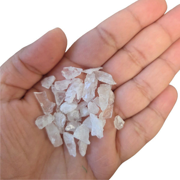 Bergkristal split 100 gr. ruwe brokjes