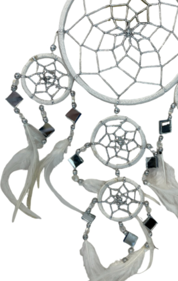Dromenvanger - Spiegel -11cm - Wit