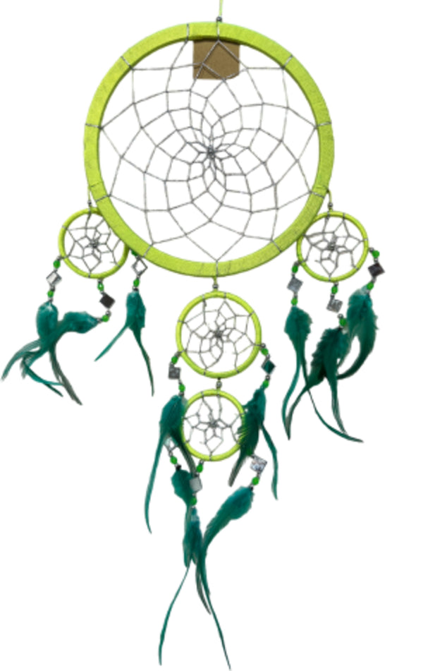 Dromenvanger spiegel-schelp 22 CM - Groen
