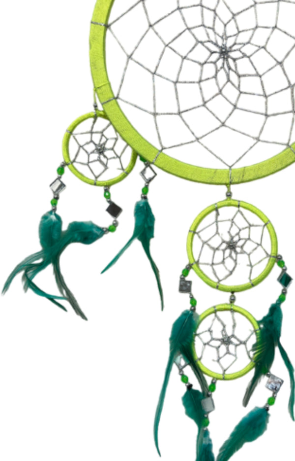 Dromenvanger spiegel-schelp 22 CM - Groen