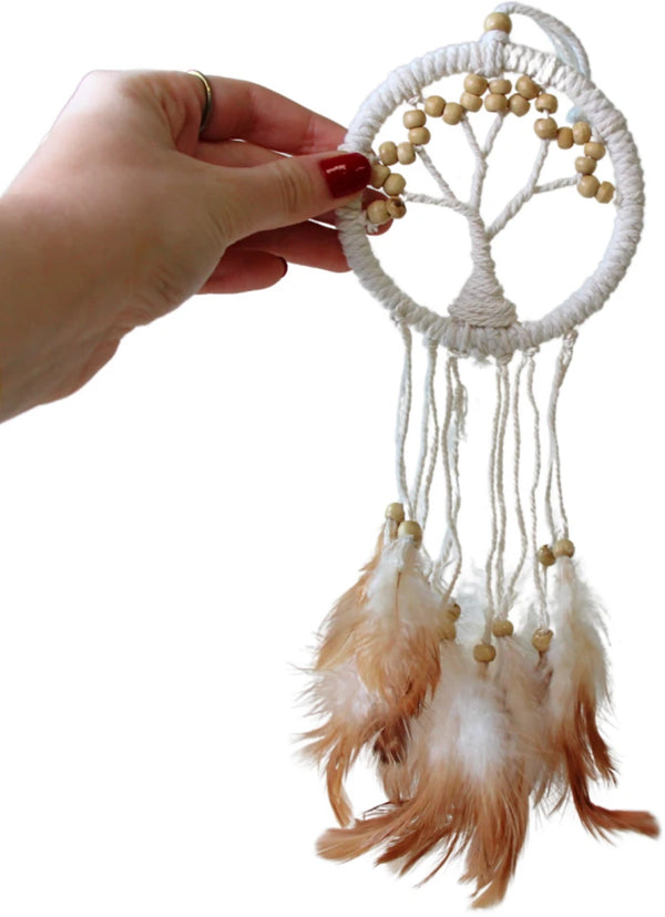 Dromenvanger - Tree of Life - beige - 9cm - Dream Catcher