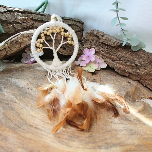Dromenvanger - Tree of Life - beige - 9cm - Dream Catcher