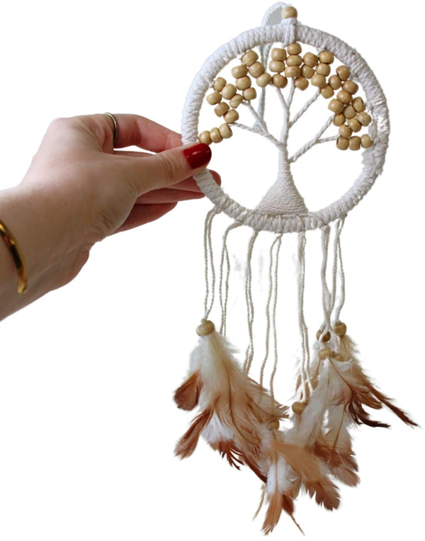 Dromenvanger - Tree of Life - beige - 12cm - Dream Catcher