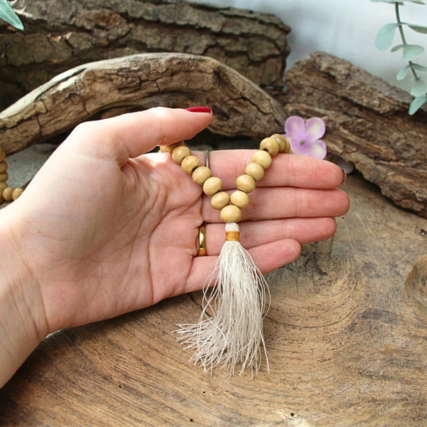 Mala hout blanc witte kwast 40 cm
