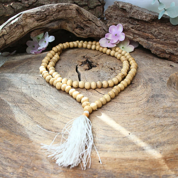 Mala hout blanc witte kwast 40 cm