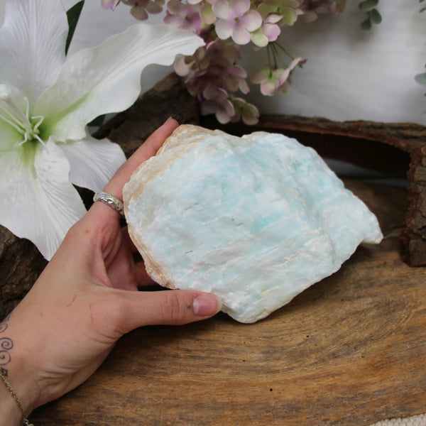 Caribbean blue Calciet ruw nr.04