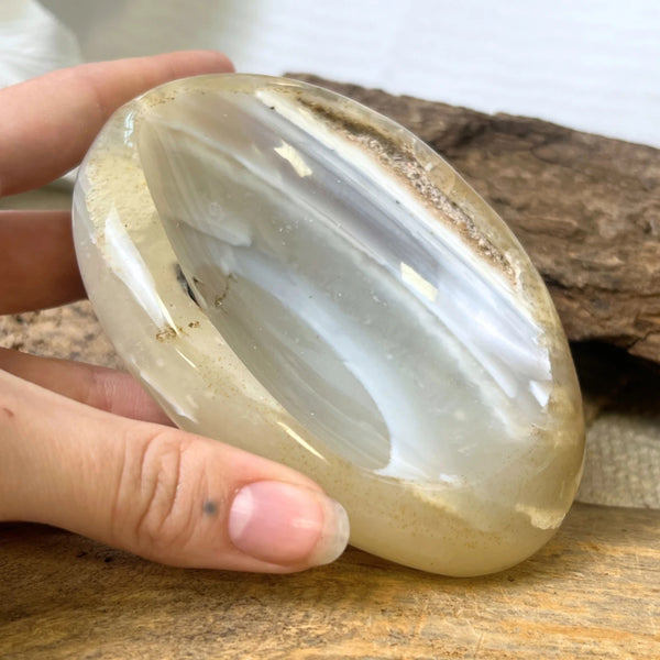 Agaat Bloemschaal Nr 16 Madagaskar 12 cm