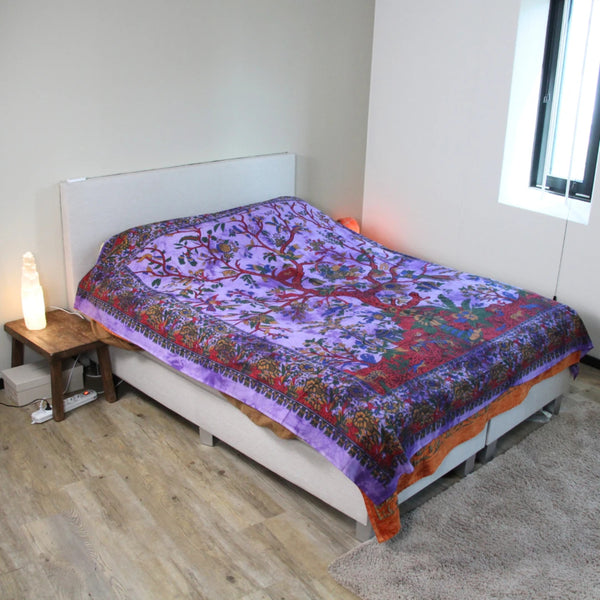 Grand Foulard 510 - Levensboom - tree of Life - Paars