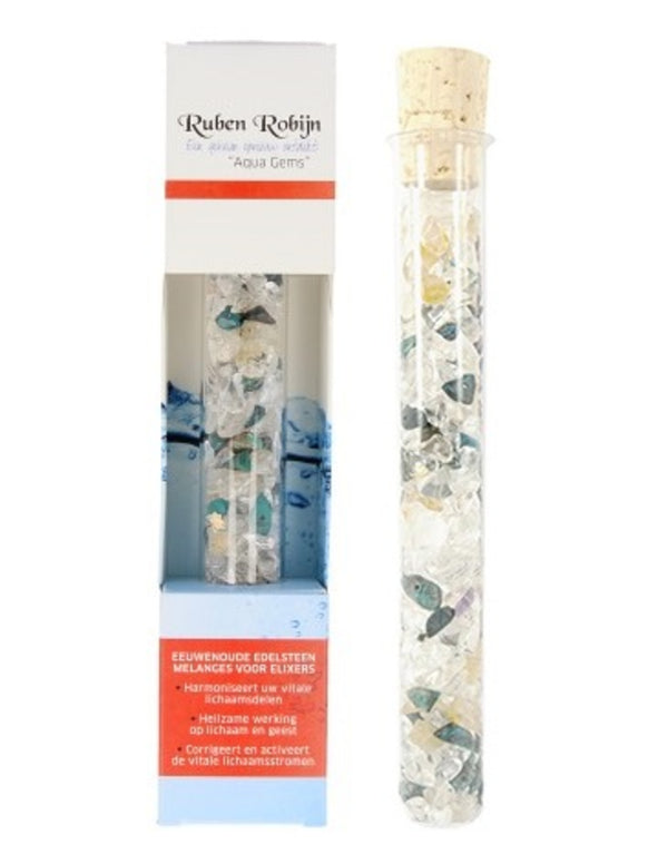 Anti-stress & Depressie small Aqua Gems edelsteenwand