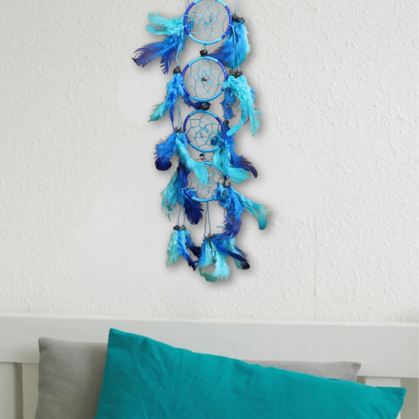 Dromenvanger Turquoise & Blauw 6cm - 5 ringen