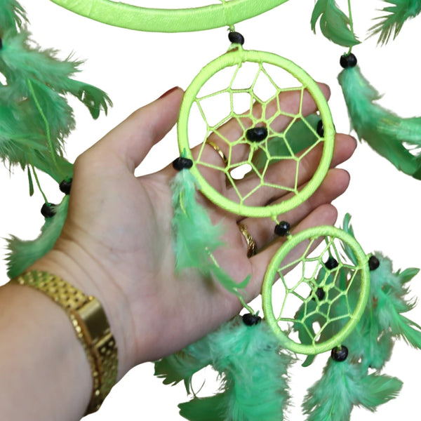 Dromenvanger - 22cm - Groen - veren