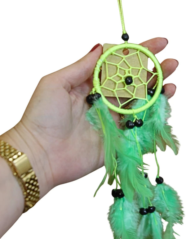 Dromenvanger - Alleen veren - 6cm - Groen