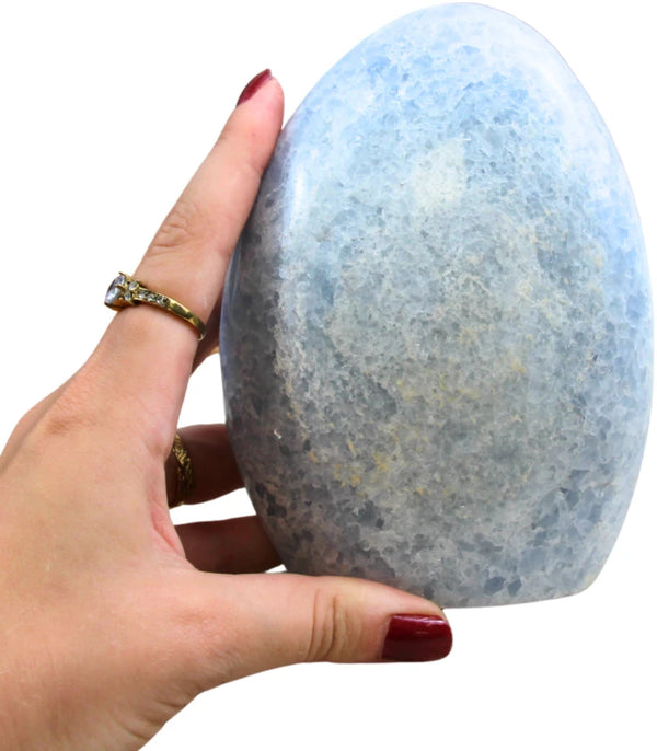 Calciet blauw sculptuur nr.15