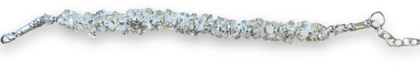 Bergkristal Splitarmband Cluster Met Sluiting 5~10 Mm 19 Cm Plus 4 Cm Verl.