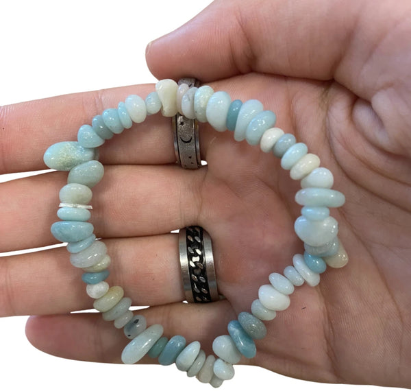 Amazoniet splitarmband + kaart