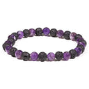 Armband Lavasteen Amethist Edelsteen ±6mm