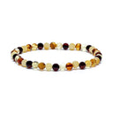 Edelsteen Armband Amber Geel Kraaltjes ±5mm