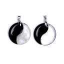 Hanger Yin Yang Obsidiaan Bergkristal