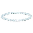 Edelsteen Armband Aquamarijn 4 mm Kralen 19 cm