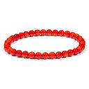 Armband Bamboekoraal Rood Edelsteen 6mm