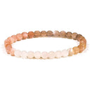 Edelsteen Armband Maansteen Met Parelmoer Glans ±6 Mm