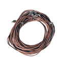 Lederen Halsketting met Karabijnslotje Lichtbruin 1.5 mm 2.4 mm