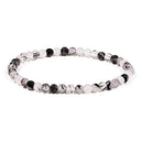 Armband Toermalijnkwarts Grijs kraaltjes ± 4mm