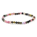 Elastische Armband Toermalijn Multicolour ±4mm