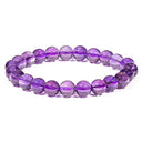 Armband Amethist 19 cm Kralen 8 mm