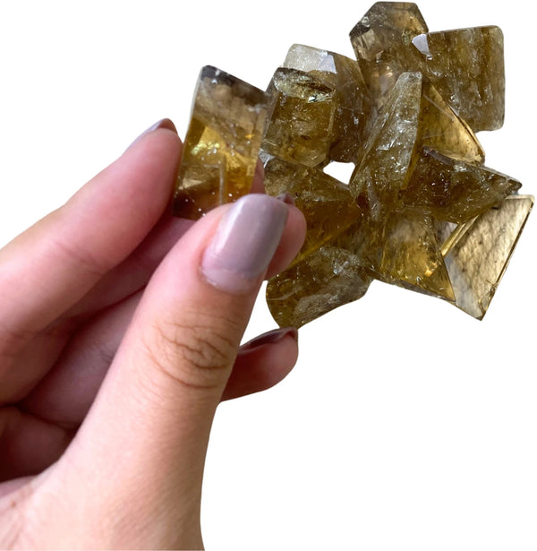 Citrien freeform puntjes (natuur) 6-9 gr.