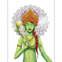 Notitieblokje Groene Tara 12.5x9.5cm FSC Papier 50 Blaadjes