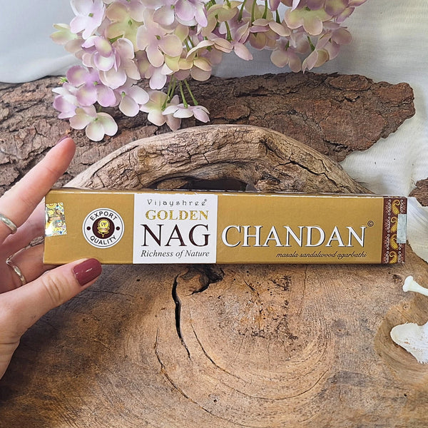 Vijayshree Golden Nag Chandan wierook stokjes