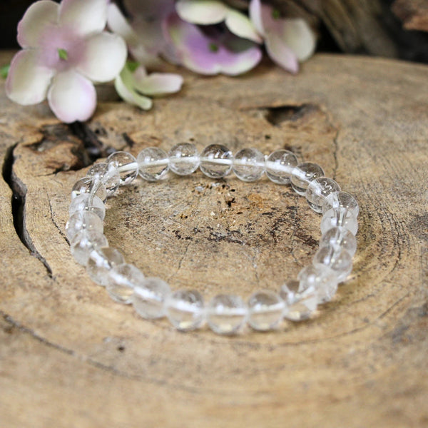 Bergkristal kralenarmband 8mm