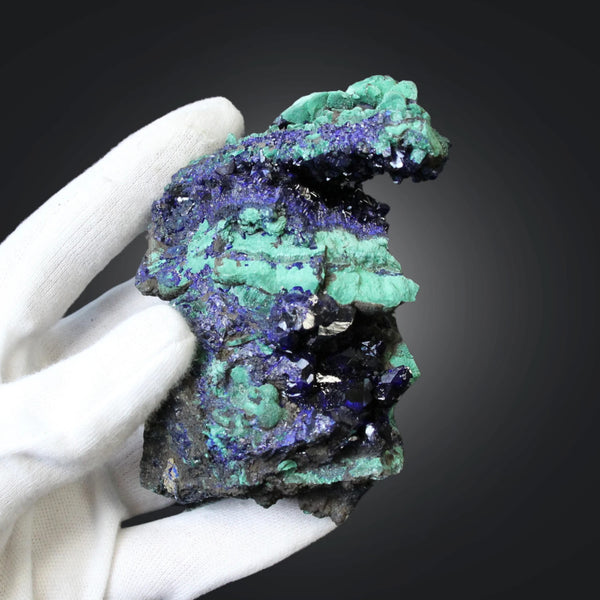 Azuriet met Malachiet Liufengshan Copper mine - China