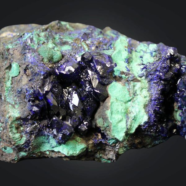 Azuriet met Malachiet Liufengshan Copper mine - China