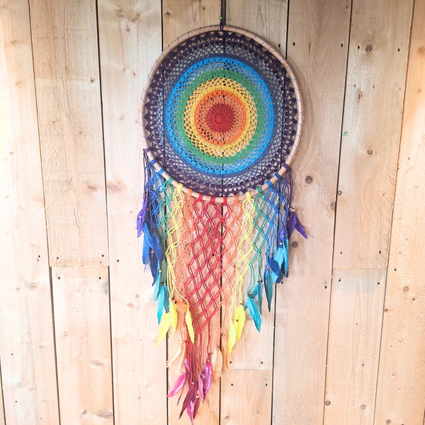 Dromenvanger gehaakt XL 52 cm - Rainbow - Bamboe