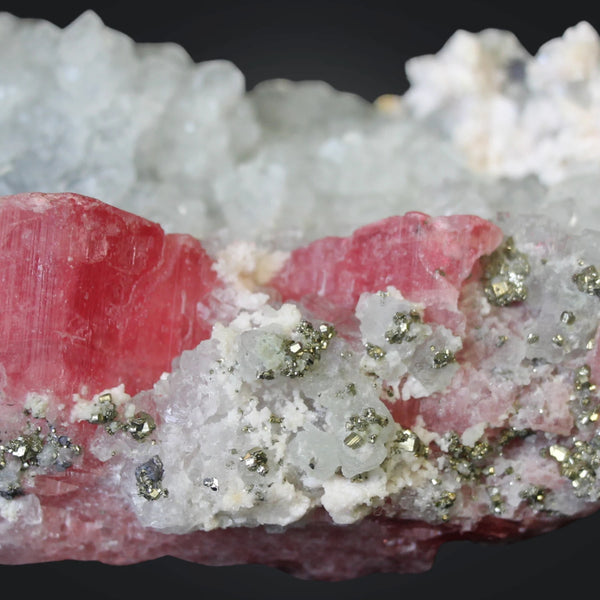 Rhodochrosiet- Pyriet- Dolomiet en Fluoriet nr.06 - China