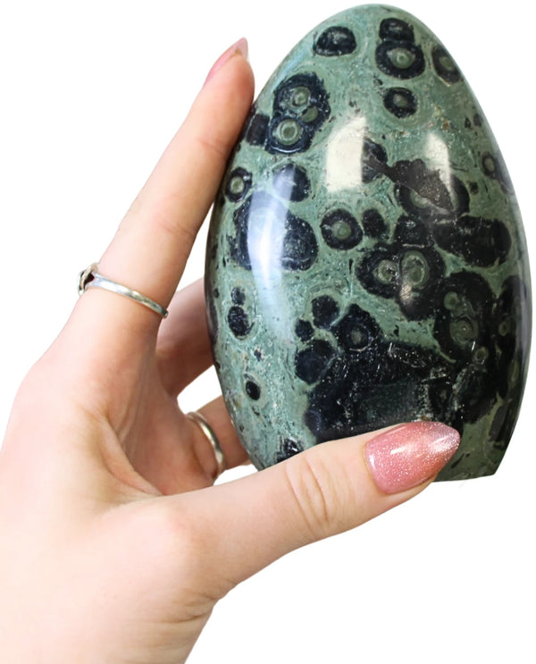 Jaspis Kamballa Eldariet Sculptuur 11,4 Cm Madagaskar
