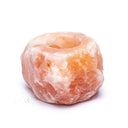 Zoutsteen Waxinelichthouder Oranje/Roze 1000 - 1500 Gram