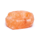 Zoutsteen Waxinelichthouder Oranje/Roze 2 - 3 kg