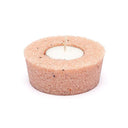 Waxinelichthouder Rond Rozenkwarts 8,5 X 7,5 X 3,5 Cm